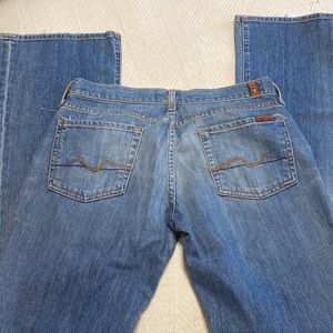 7 for All Mankind Bootcut Medium Wash Denim Jeans Size 28
